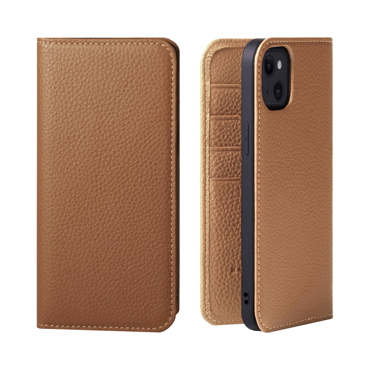 Genuine Leather Flip iPhone case with card holder (PH)