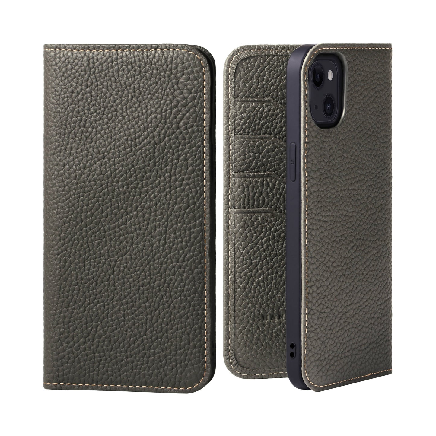 Genuine Leather Flip iPhone case with card holder (PH)