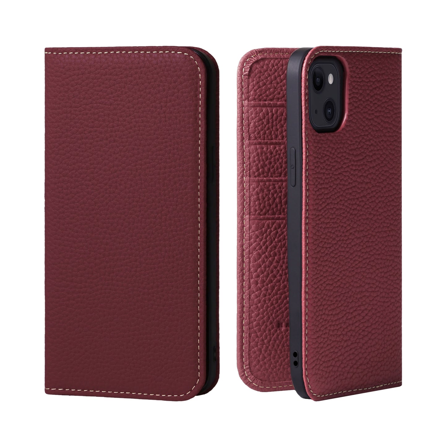 Genuine Leather Flip iPhone case with card holder (PH)