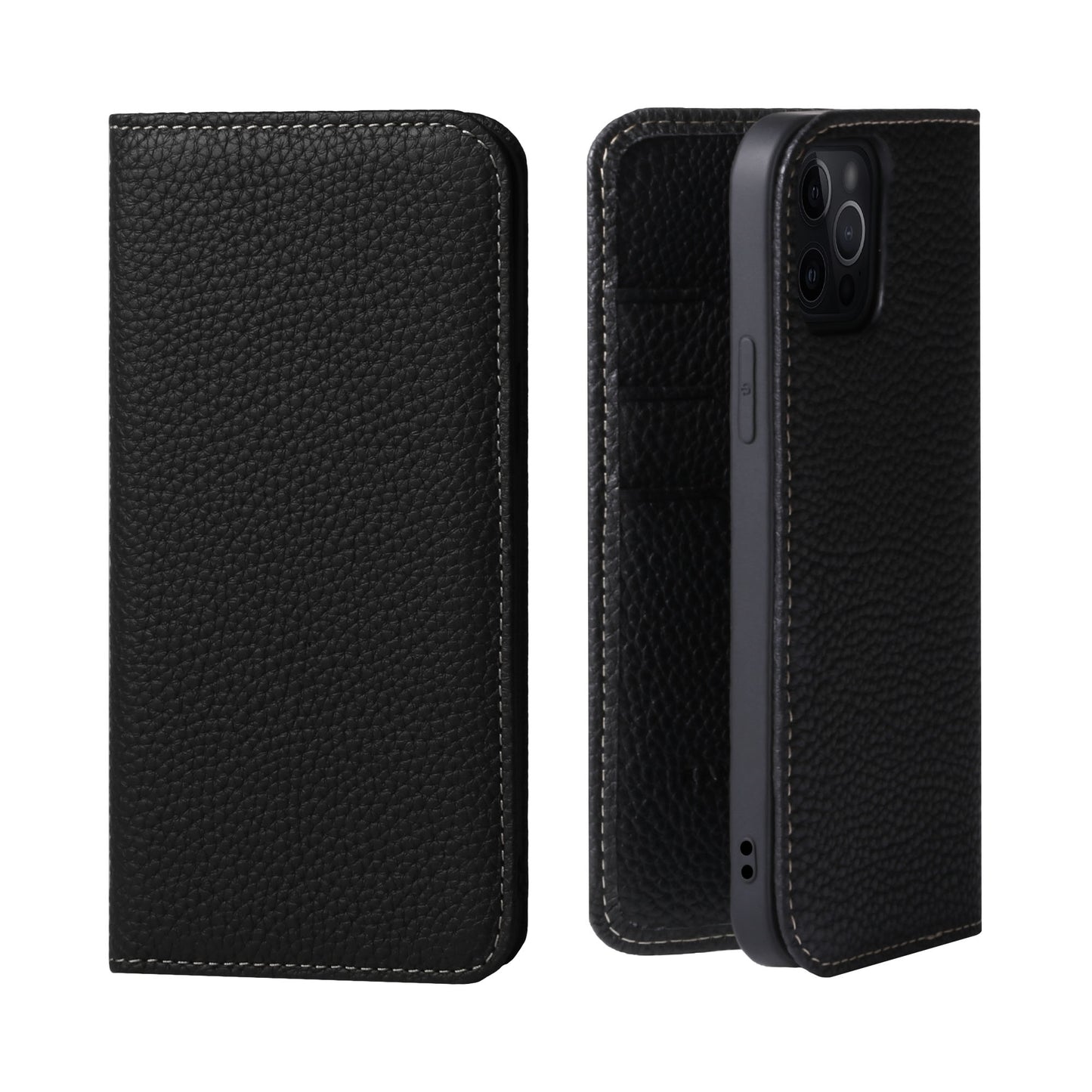 Genuine Leather Flip iPhone case with card holder (PH)