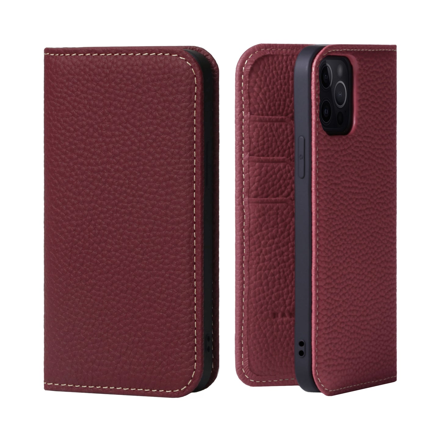 Genuine Leather Flip iPhone case with card holder (PH)