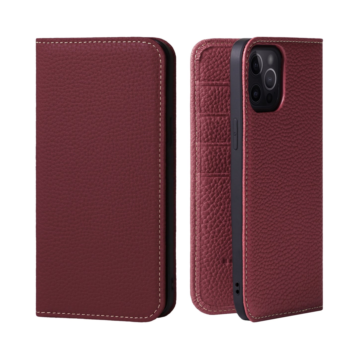 Genuine Leather Flip iPhone case with card holder (PH)