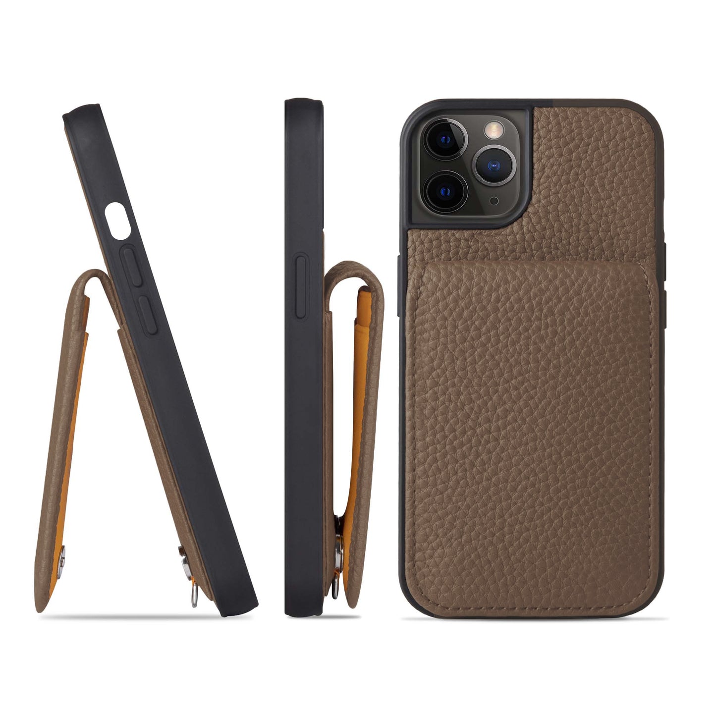 Genuine Leather iPhone case with shoulder strap (SCPG)