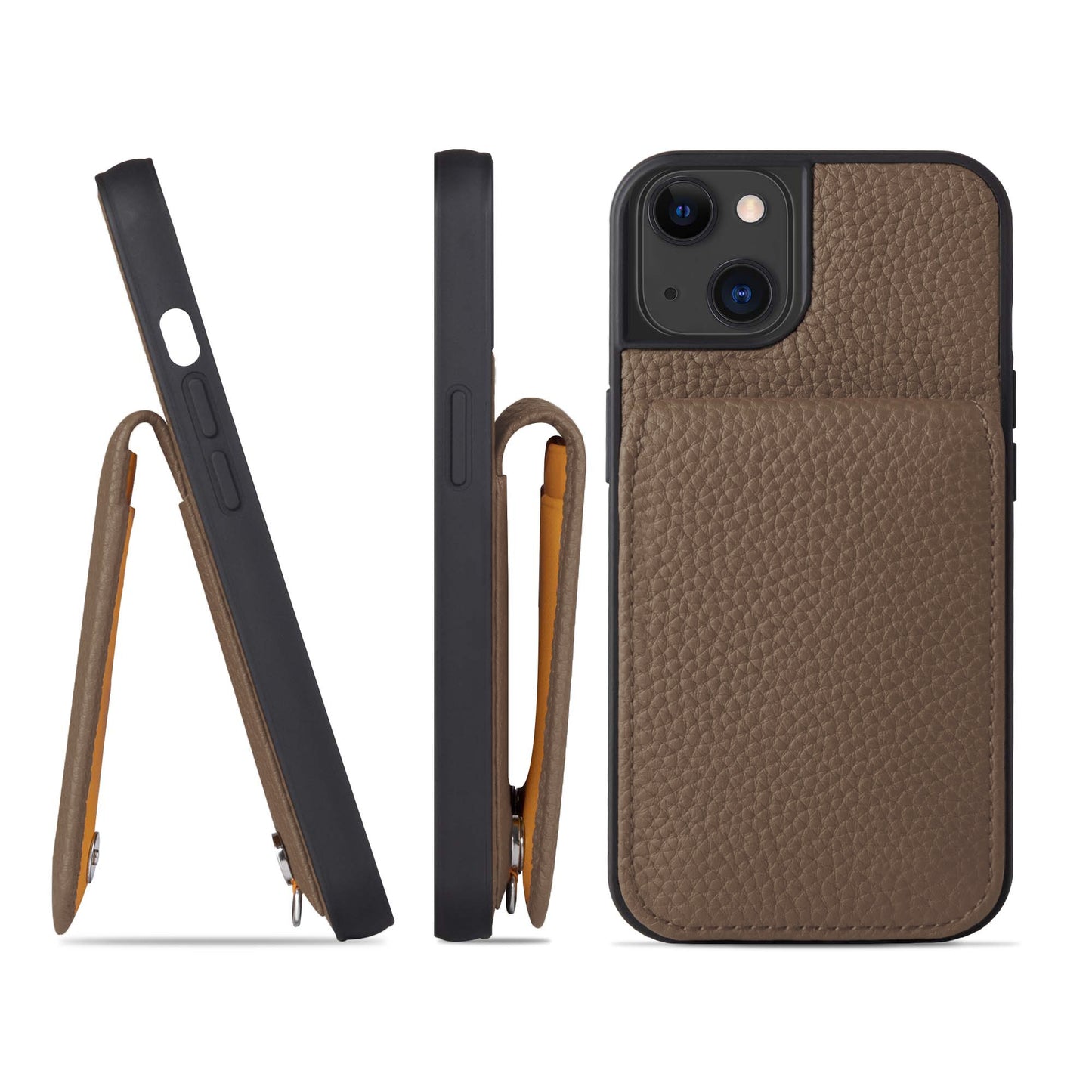 Genuine Leather iPhone case with shoulder strap (SCPG)