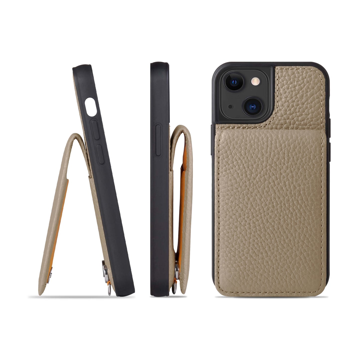 Genuine Leather iPhone case with shoulder strap (SCPG)