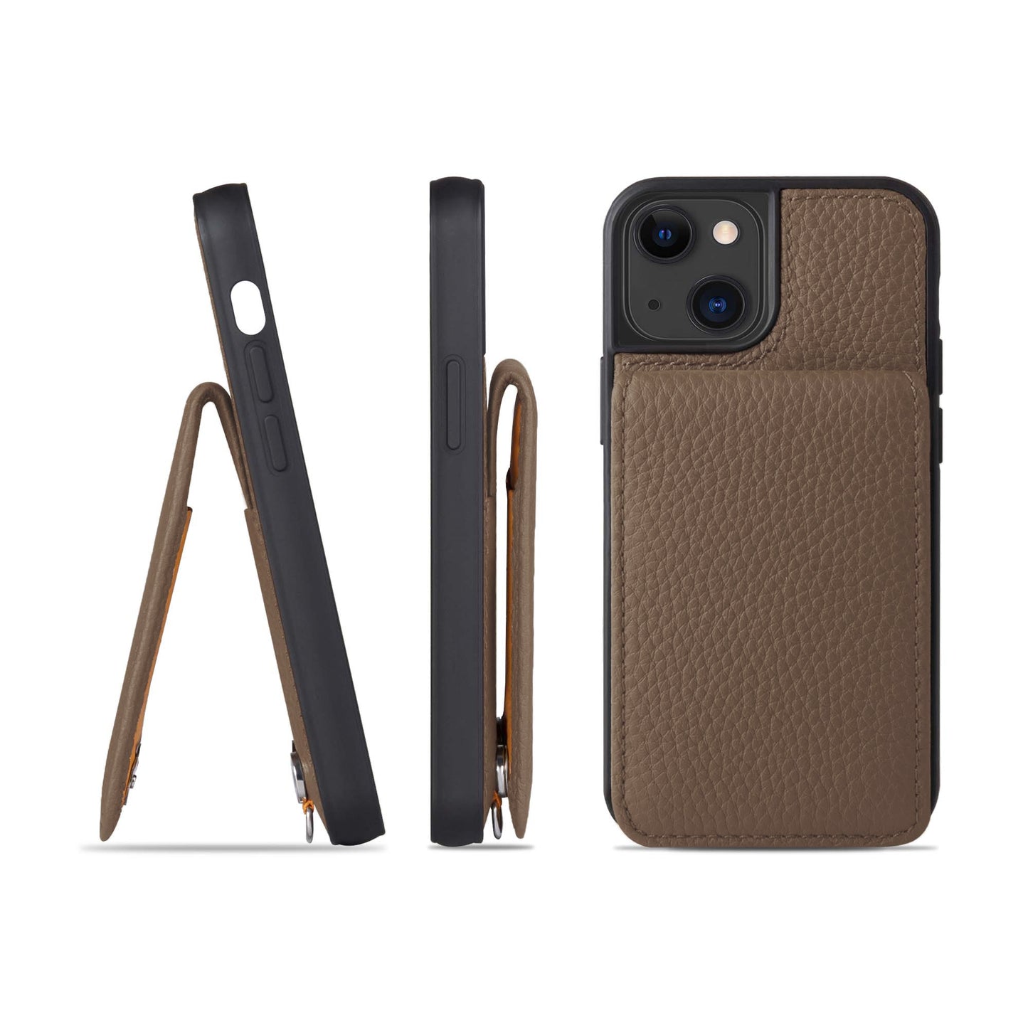 Genuine Leather iPhone case with shoulder strap (SCPG)