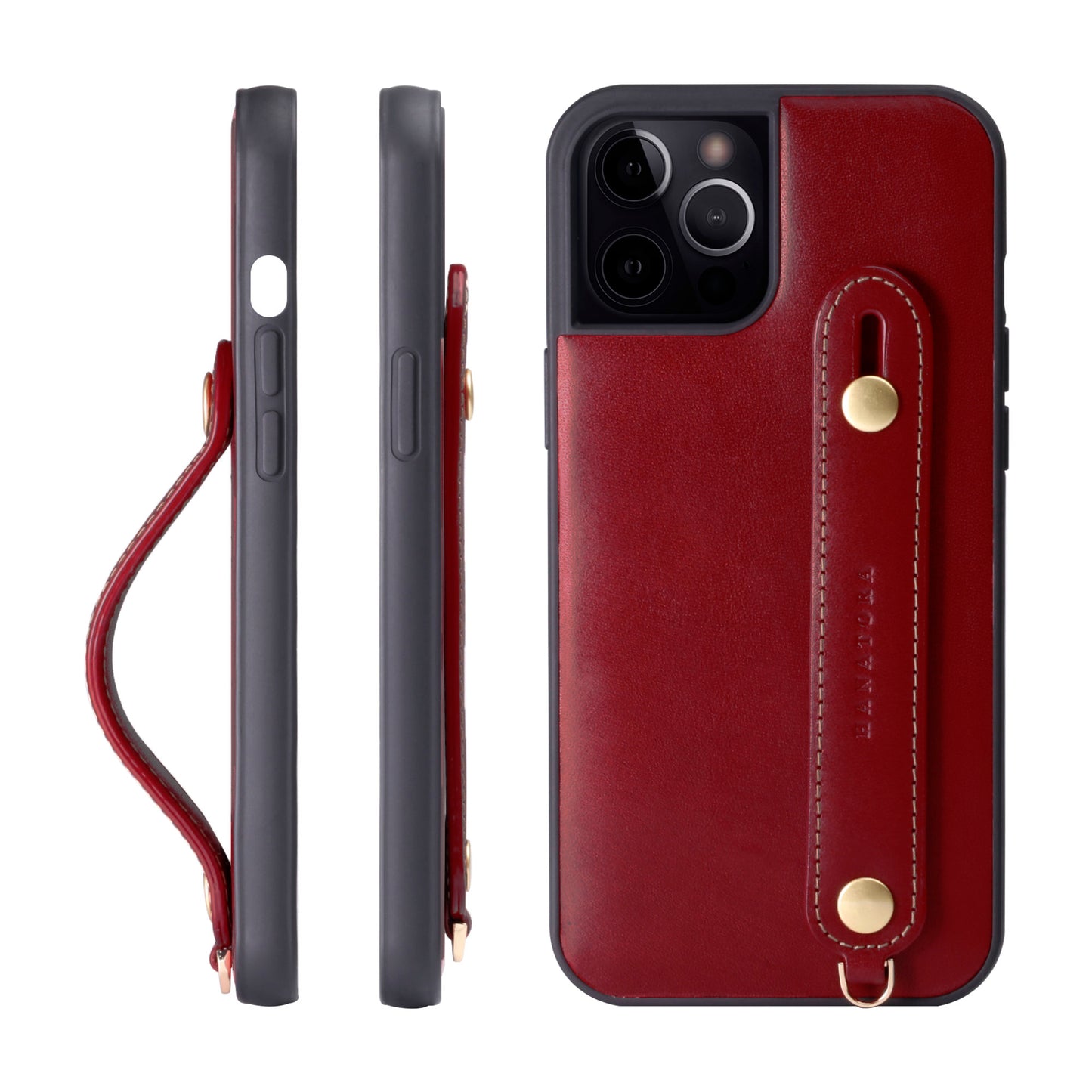 Genuine Leather iPhone case with back belt (TGH)