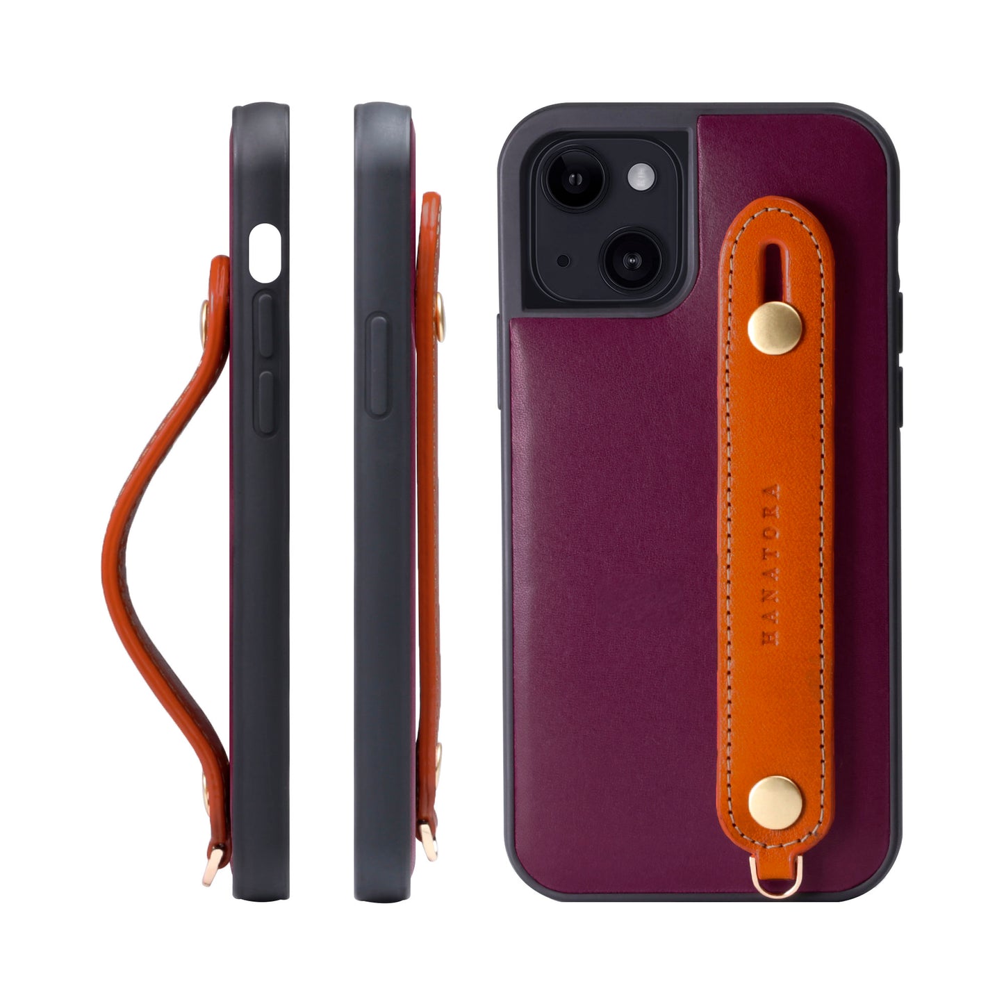 Genuine Leather iPhone case with back belt (TGH)