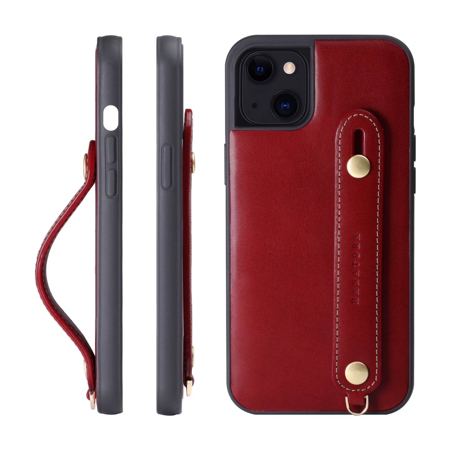 Genuine Leather iPhone case with back belt (TGH)