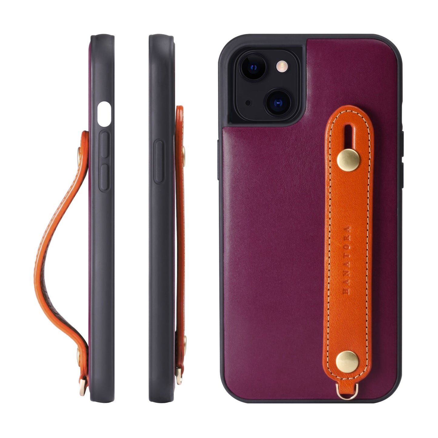 Genuine Leather iPhone case with back belt (TGH)