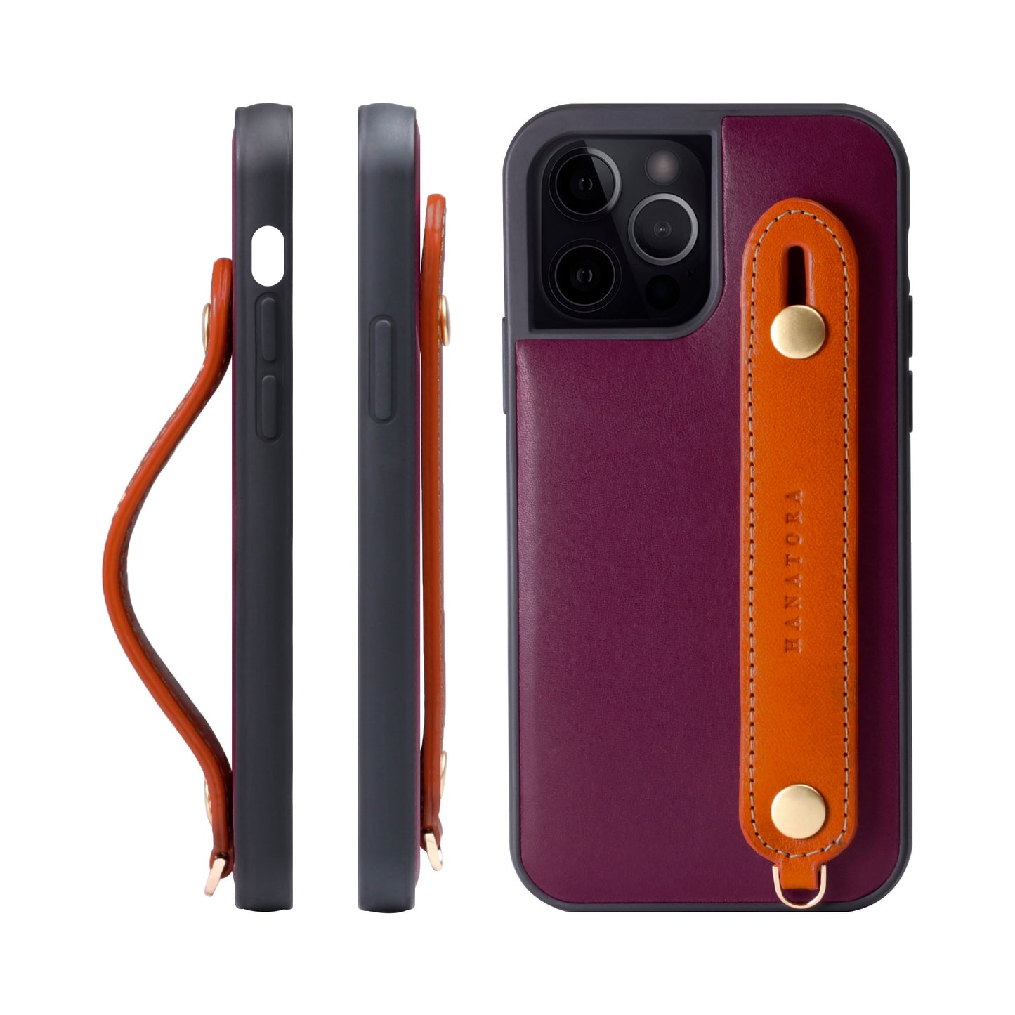 Genuine Leather iPhone case with back belt (TGH)