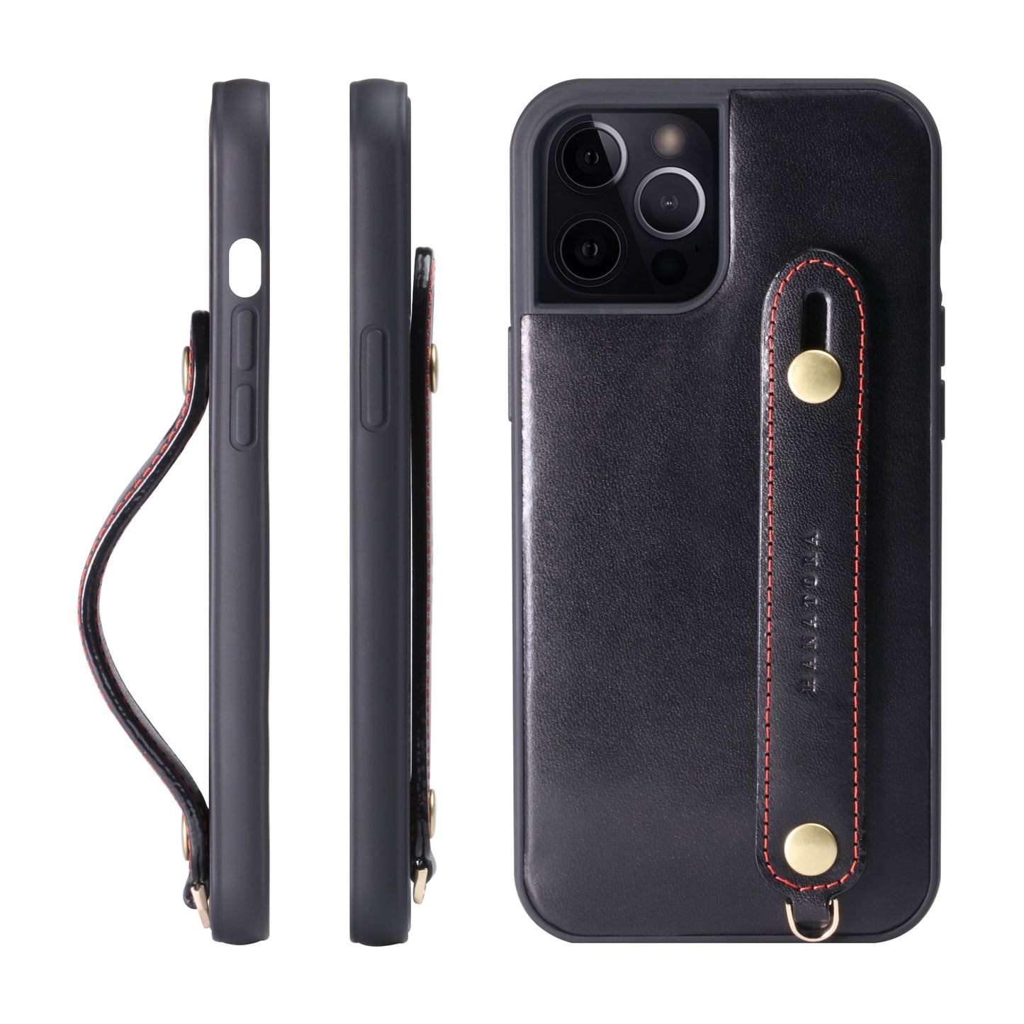 Genuine Leather iPhone case with back belt (TGH)