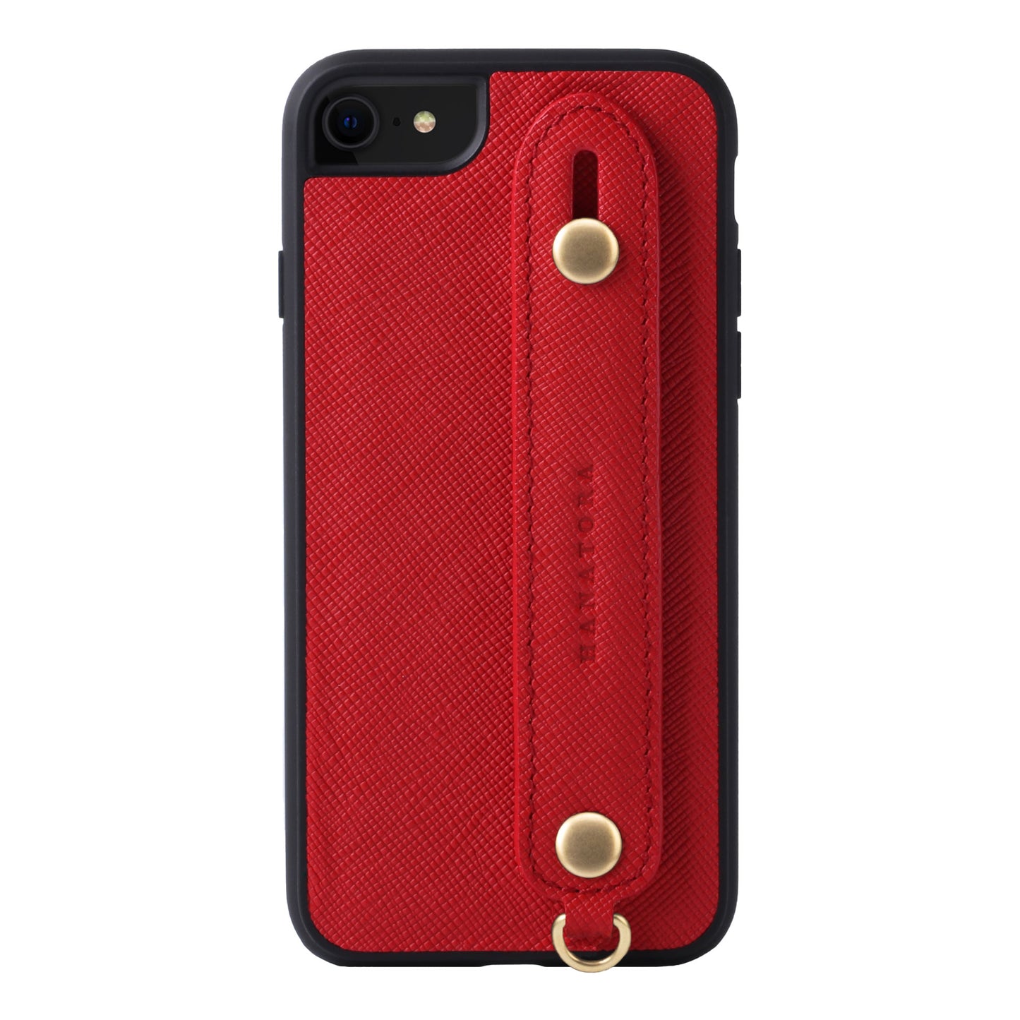 Italian saffiano leather iPhone case with back belt (XGH)