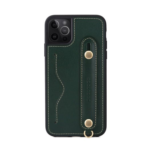 Oiled leather iPhone case with back belt (CGH)