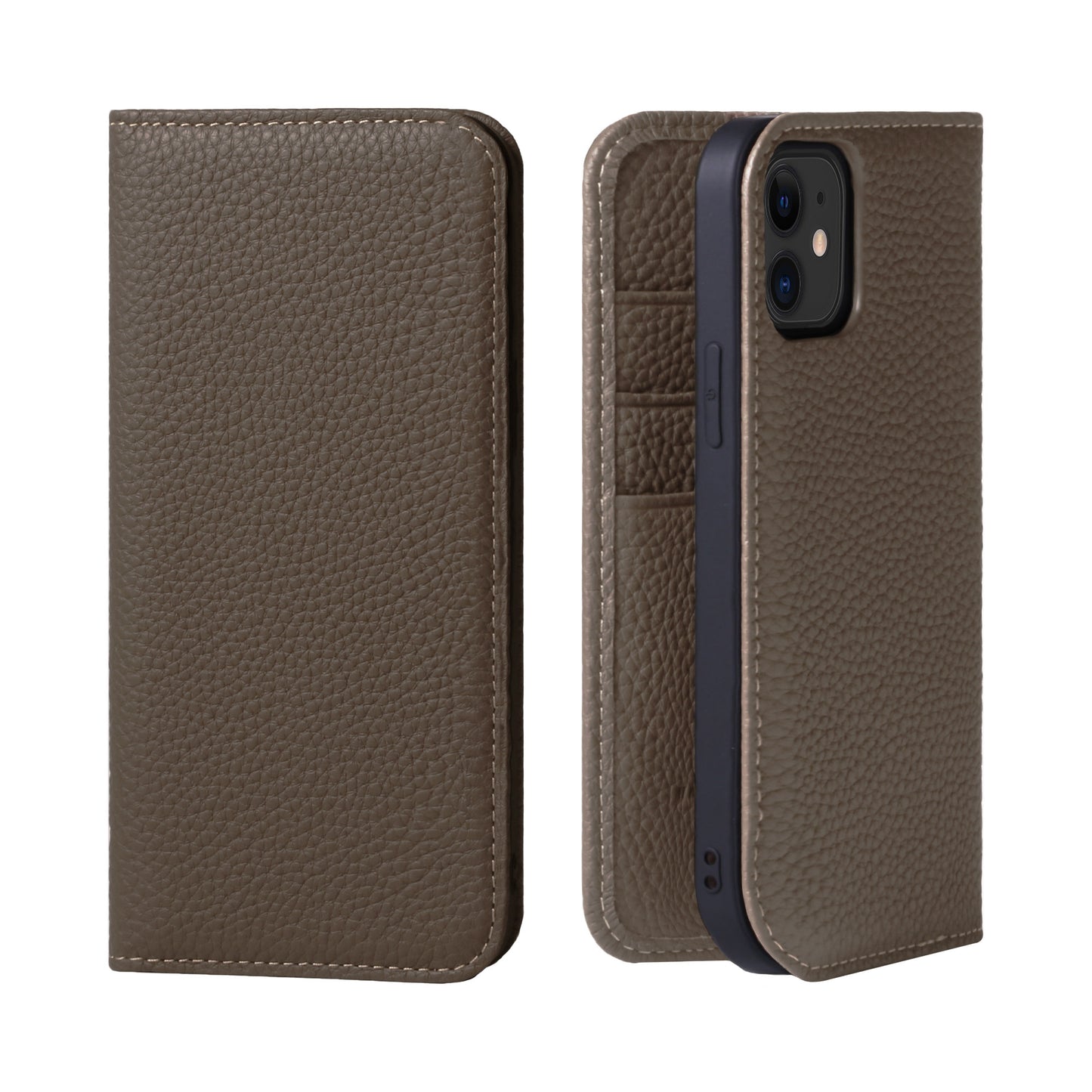 Genuine Leather Flip iPhone case with card holder (PH)【iPhone8 / iPhone7 / iPhone SE3/SE2 (3rd gen/2nd gen),iPhone8 Plus / iPhone7 Plus,iPhoneXS/X,iPhoneXR】