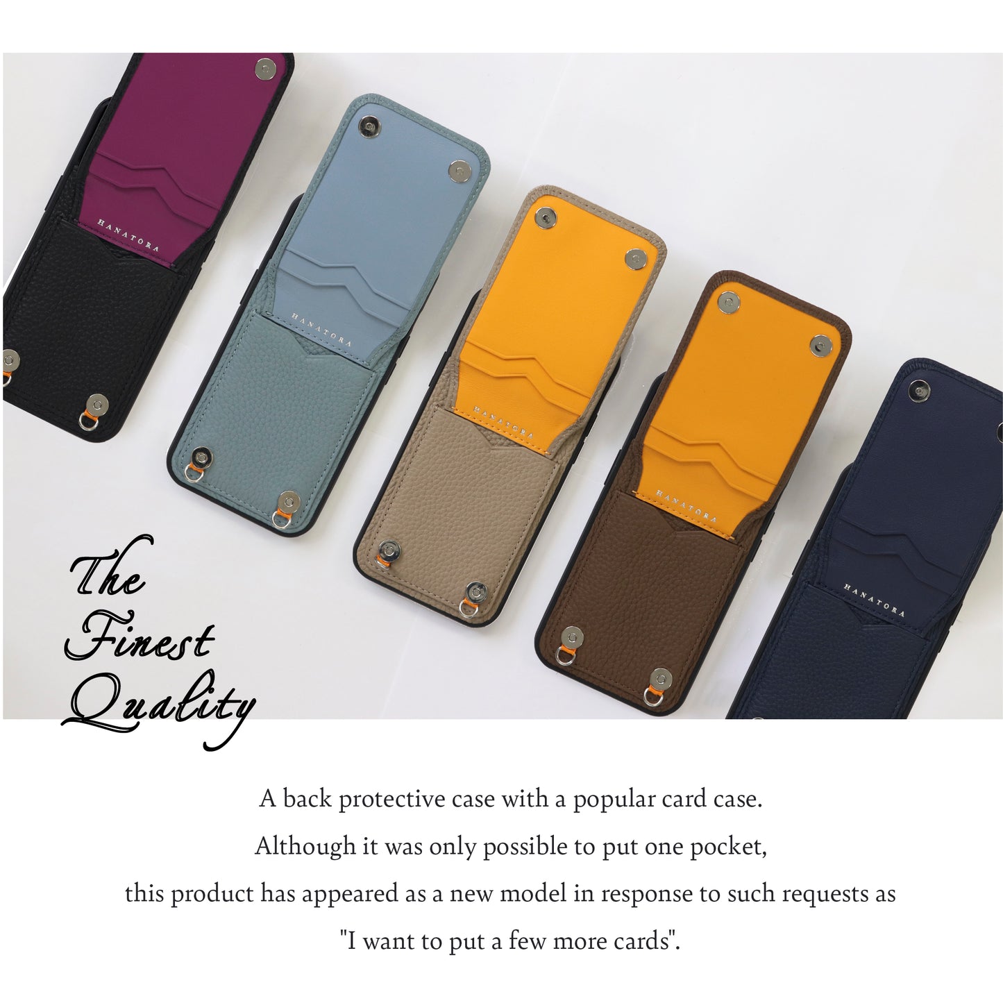 Genuine Leather iPhone case with shoulder strap (SCPG)