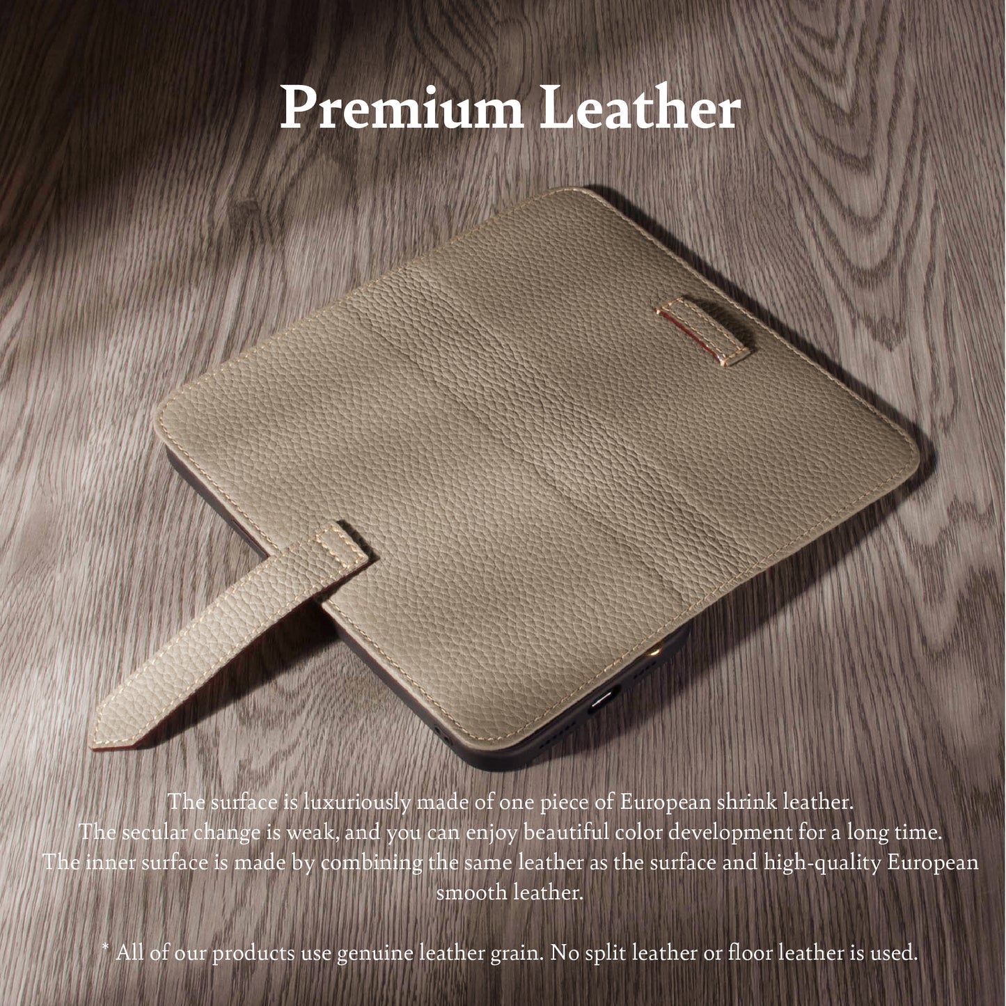 Genuine Leather Flip iPhone case with card holder (SPH)